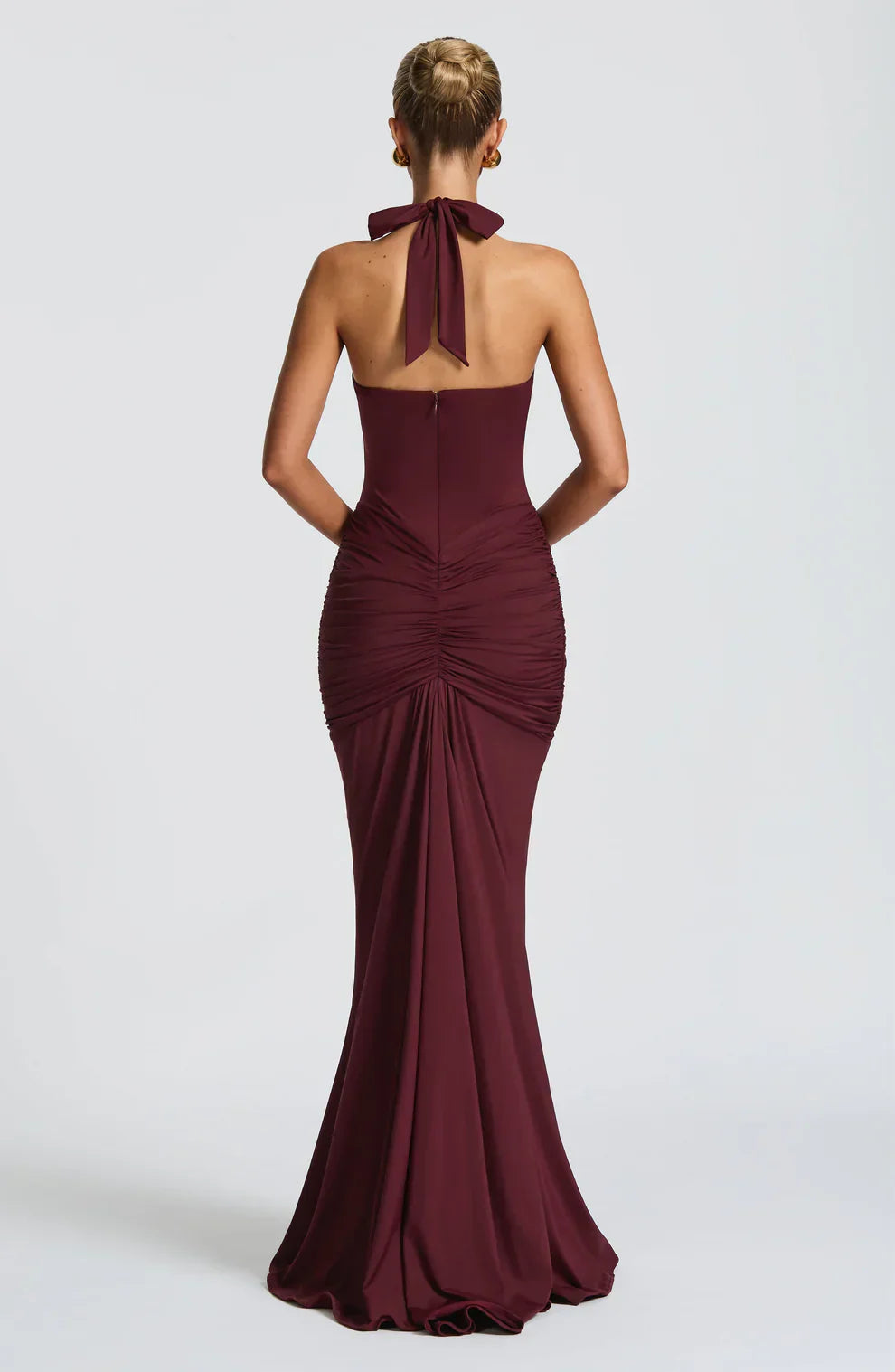AfterHours Draped Jersey Maxi Dress