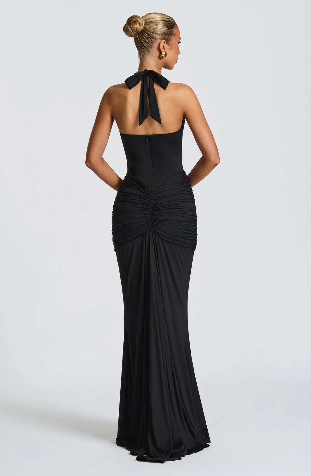 AfterHours Draped Jersey Maxi Dress